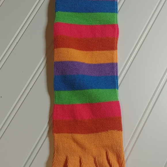 Focus Yellow Rainbow Striped Toe Socks-3/$… - Picture 5 of 8